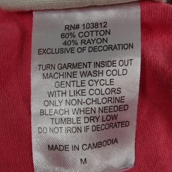 Disney "I Don't Do Mornings" Pink Shirt Medium - Picture 5 of 5